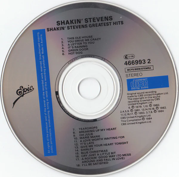 Shakin' Stevens - Greatest Hits (CD, Comp, RE) - Image 4