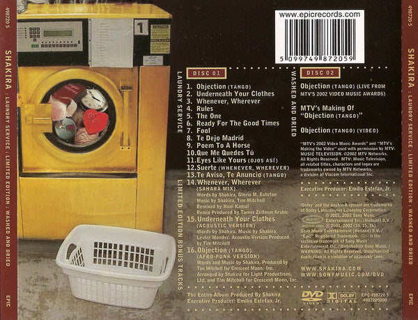 Shakira - Laundry Service : Washed And Dried (CD, Album + DVD-V + Ltd, O-C) - Image 3