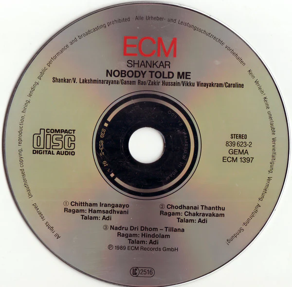 Shankar - Nobody Told Me (CD, Album) - Image 3