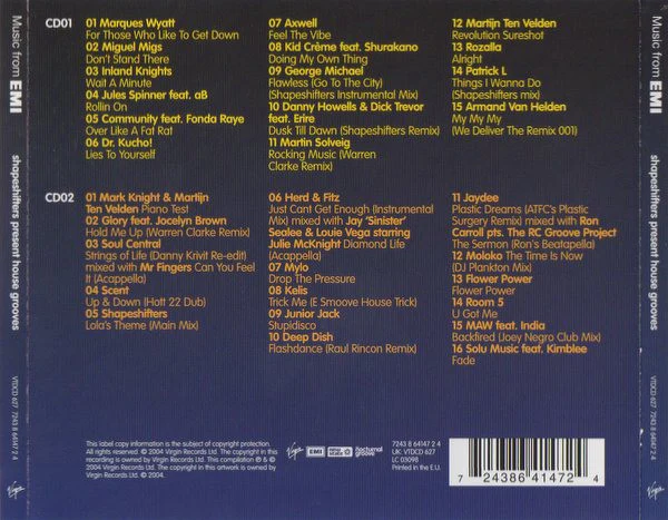 Shapeshifters - House Grooves (2xCD, Mixed) - Image 2