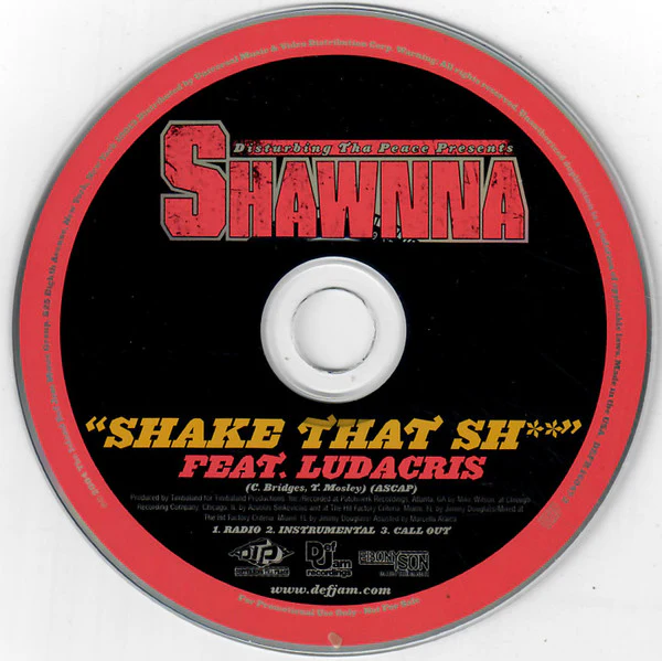Shawnna Feat. Ludacris - Shake That Shit (CD, Single, Promo) - Image 3
