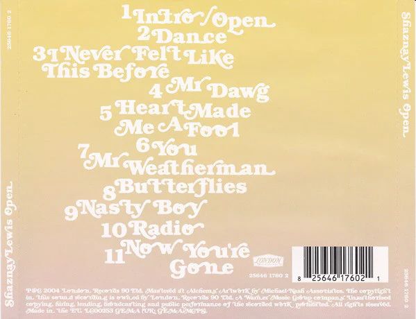 Shaznay Lewis - Open (CD, Album) - Image 2