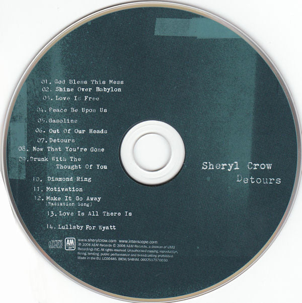 Sheryl Crow - Detours (CD, Album, Car) - Image 3