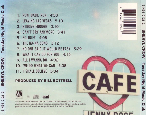 Sheryl Crow - Tuesday Night Music Club (CD, Album) - Image 4