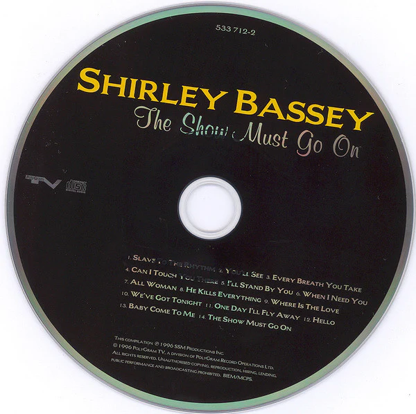 Shirley Bassey - The Show Must Go On (CD, Album) - Image 3