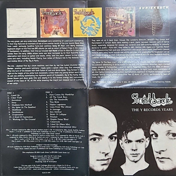 Shriekback - The Y Records Years (2xCD, Comp) - Image 3
