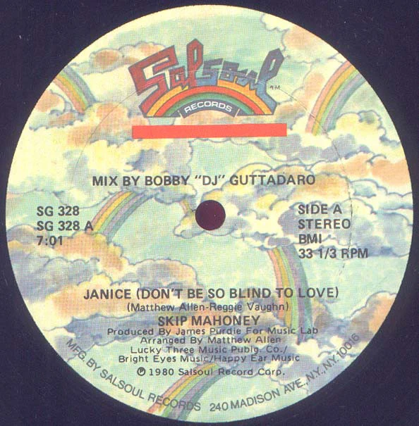 Skip Mahoney - Janice (Don't Be So Blind To Love) (12") - Image 3