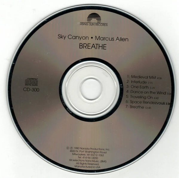 Sky Canyon and Marcus Allen - Breathe (CD, Album, RE) - Image 3