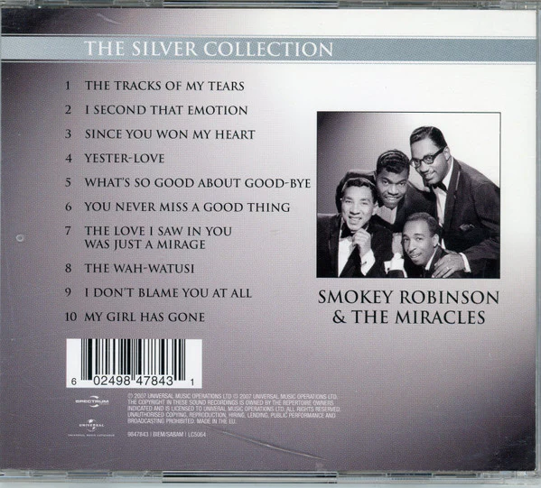 Smokey Robinson And The Miracles* - The Silver Collection (CD, Comp) - Image 2
