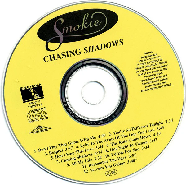 Smokie - Chasing Shadows (CD, Album) - Image 4