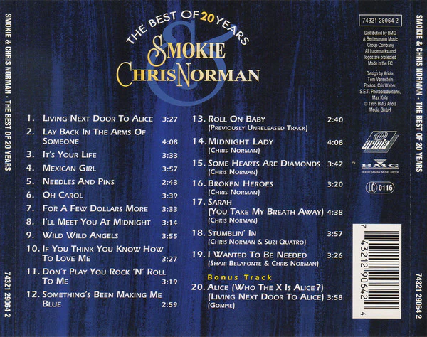 Smokie & Chris Norman - The Best Of 20 Years (CD, Comp) - Image 2