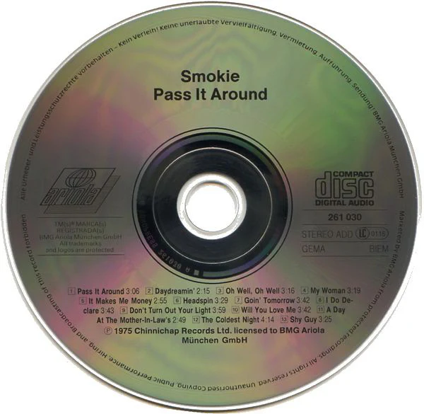 Smokie - Pass It Around (CD, Album) - Image 3