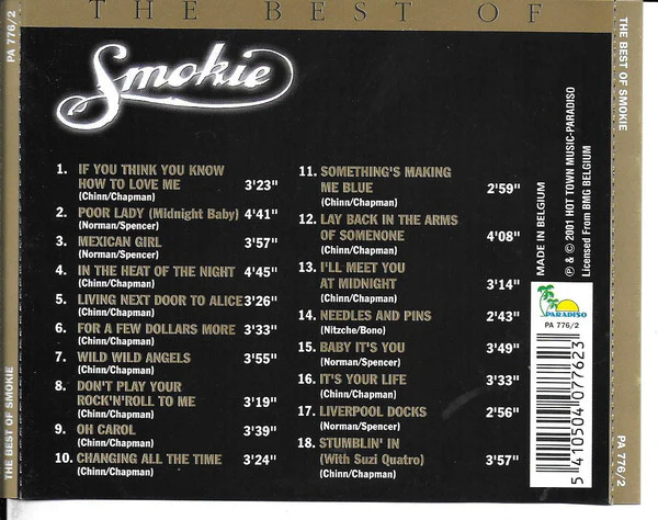 Smokie - The Best Of - Original Hits (CD, Comp) - Image 2