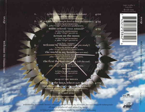 Snap! - Welcome To Tomorrow (CD, Album) - Image 2