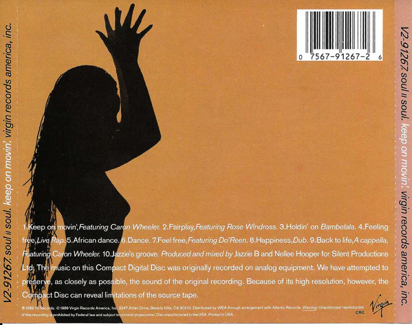 Soul II Soul - Keep On Movin' (CD, Album, Club) - Image 2