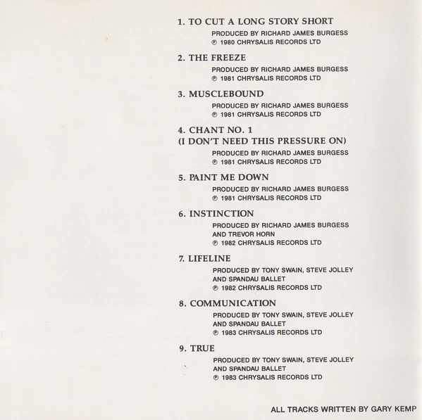 Spandau Ballet - The Best Of Spandau Ballet (CD, Comp) - Image 5