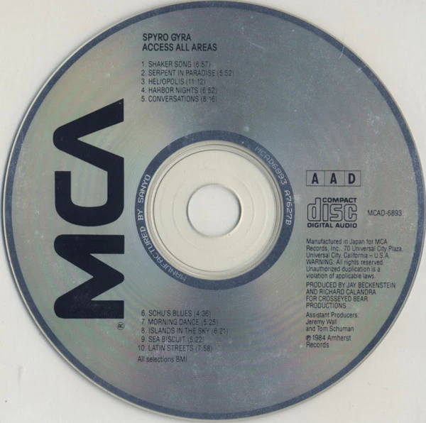 Spyro Gyra - Access All Areas (CD, Album, RE) - Image 3