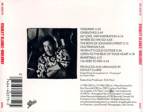 Stanley Clarke - Hideaway (CD, Album, RE) - Image 2