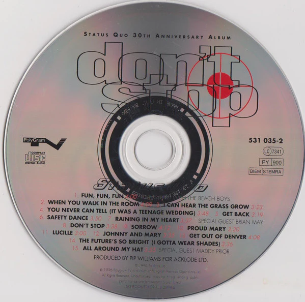 Status Quo - Don't Stop (CD, Album) - Image 3