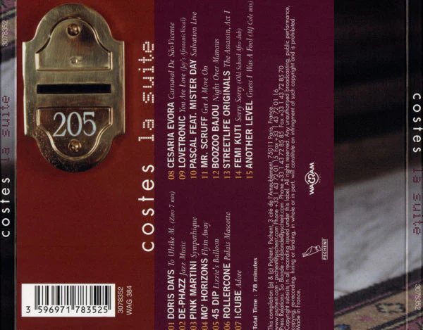 Stephane Pompougnac* - Costes La Suite (CD, Comp, Mixed, RE) - Image 2