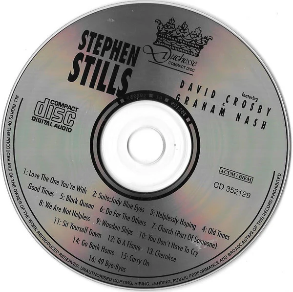 Stephen Stills Featuring David Crosby, Graham Nash - Stephen Stills (CD, Album, Comp) - Image 3