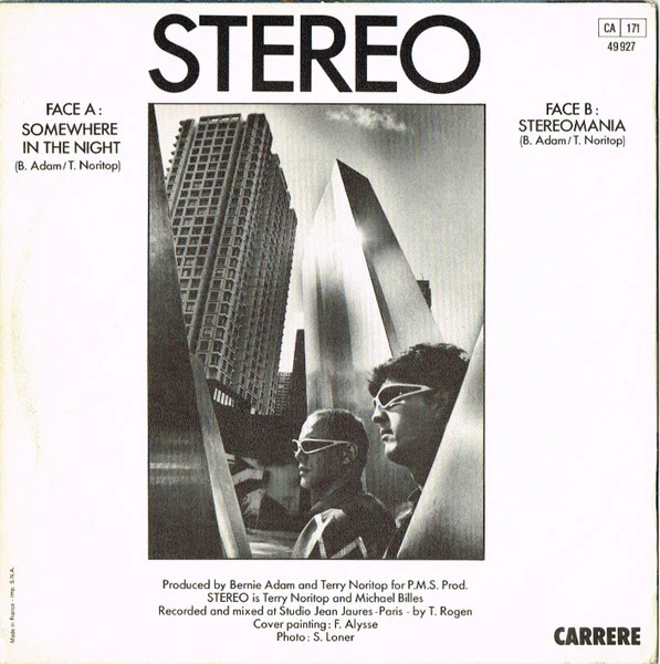 Stereo - Somewhere In The Night (7") - Image 2
