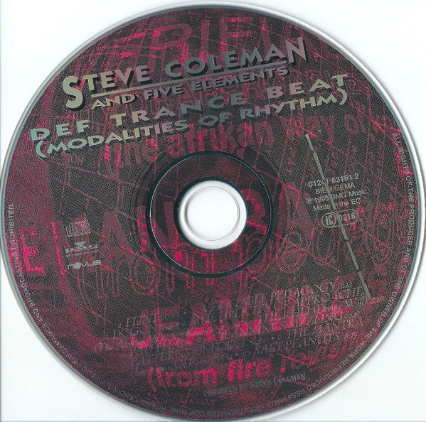 Steve Coleman And Five Elements - Def Trance Beat (Modalities Of Rhythm) (CD, Album) - Image 3