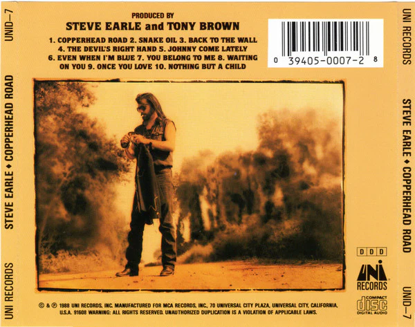 Steve Earle - Copperhead Road (CD, Album) - Image 2