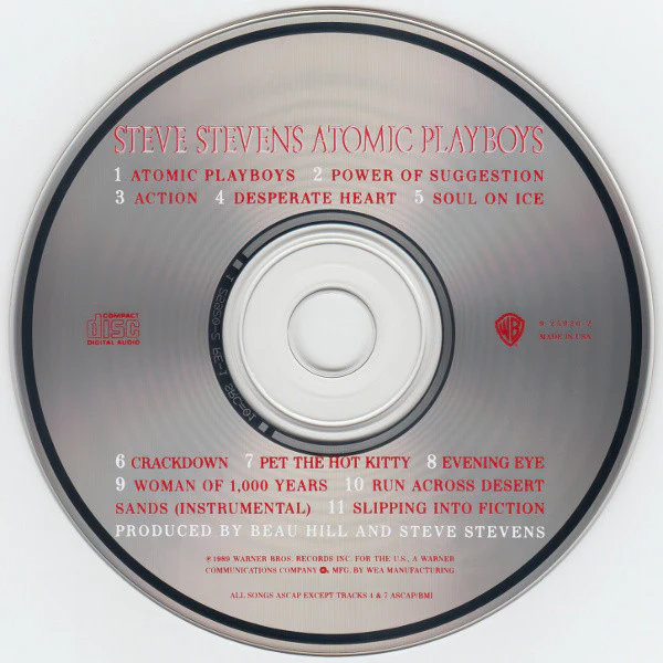 Steve Stevens - Atomic Playboys (CD, Album) - Image 4