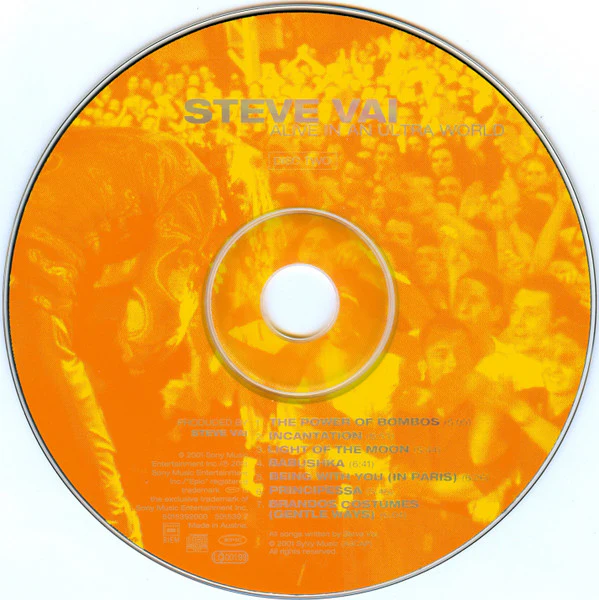 Steve Vai - Alive In An Ultra World (2xCD, Album) - Image 5