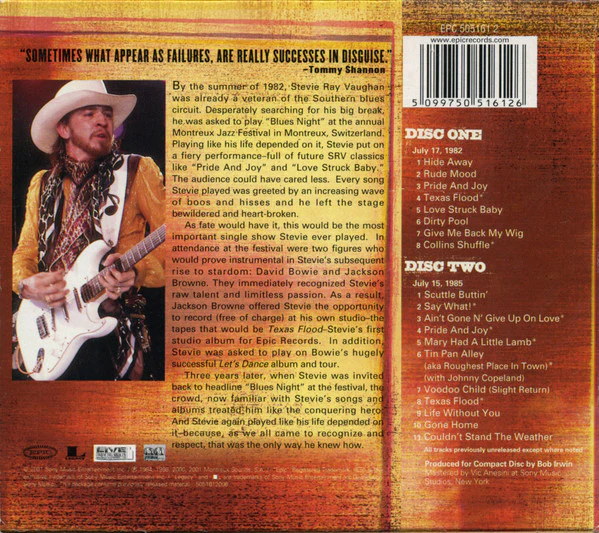 Stevie Ray Vaughan And Double Trouble* - Live At Montreux 1982 & 1985 (2xCD, Album) - Image 2