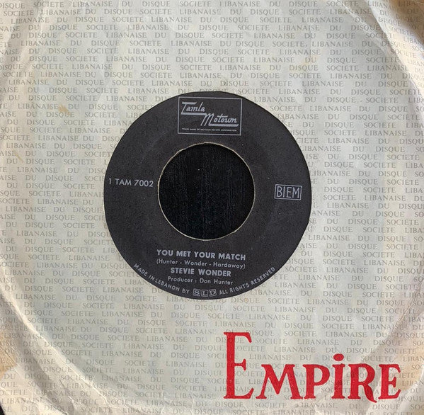 Stevie Wonder - My Girl / You Met Your Match (7", Single, Promo)