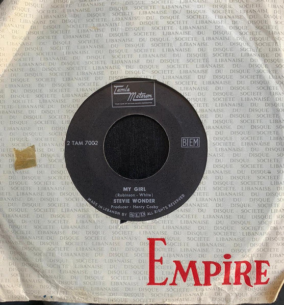 Stevie Wonder - My Girl / You Met Your Match (7", Single, Promo) - Image 2