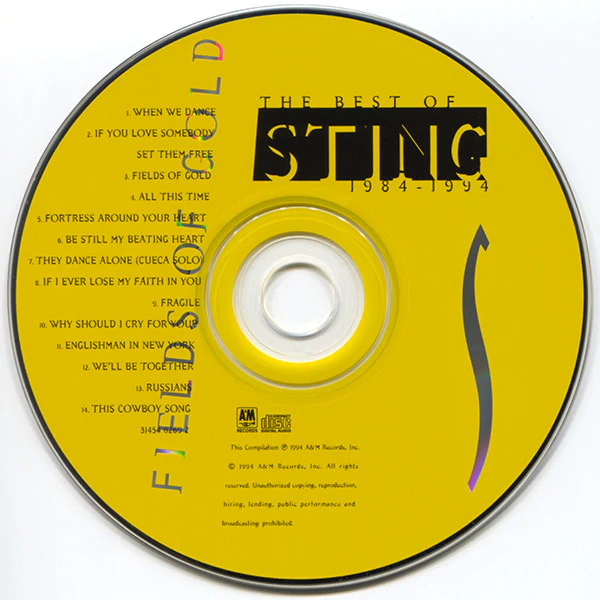 Sting - Fields Of Gold: The Best Of Sting 1984 - 1994 (CD, Comp) - Image 3