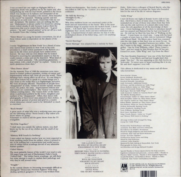 Sting - ...Nothing Like The Sun (2xLP, Album, No ) - Image 2