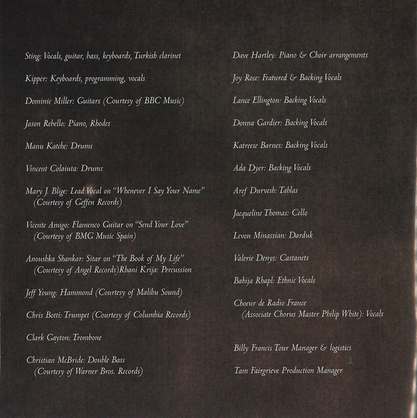 Sting - Sacred Love (CD, Album) - Image 3