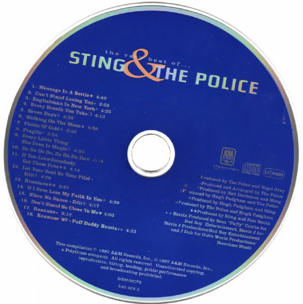 Sting & The Police - The Very Best Of... Sting & The Police (CD, Comp, RM) - Image 3