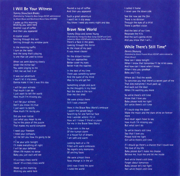 Styx - Brave New World (CD, Album) - Image 5