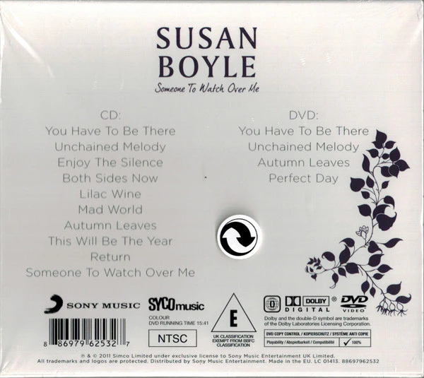Susan Boyle - Someone To Watch Over Me (CD, Album + DVD-V, NTSC + S/Edition) - Image 2