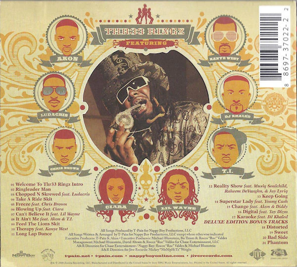 T-Pain - Thr33 Ringz (CD, Album, Dlx, Ltd) - Image 2