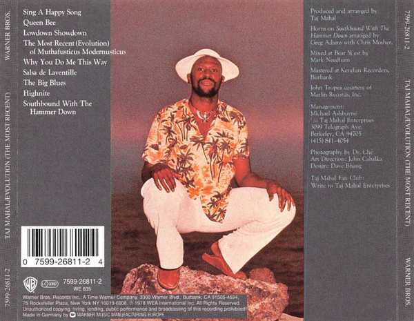 Taj Mahal - Evolution (The Most Recent) (CD, Album) - Image 2