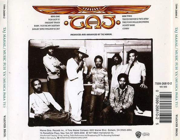 Taj Mahal - Music Fuh Ya' (Musica Para Tu) (CD, Album, RE) - Image 2