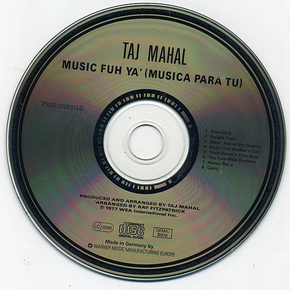 Taj Mahal - Music Fuh Ya' (Musica Para Tu) (CD, Album, RE) - Image 3
