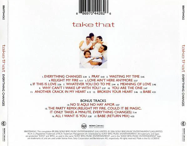 Take That - Everything Changes (CD, Album, RE) - Image 3