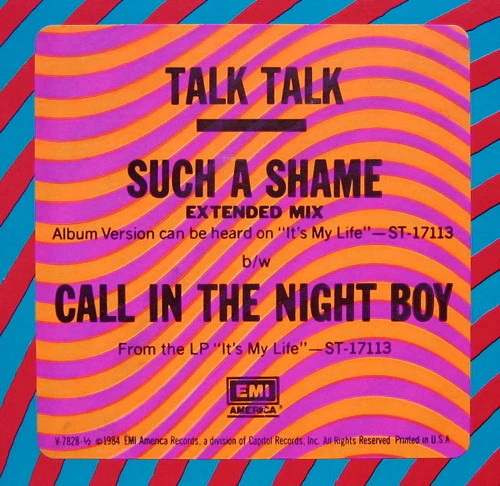 Talk Talk - Such A Shame (Extended Mix) (12", Single, Win) - Image 2