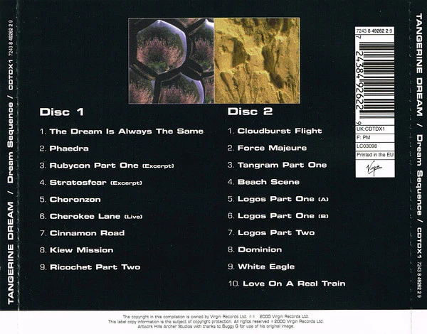 Tangerine Dream - Dream Sequence (2xCD, Comp, RE, RM) - Image 2