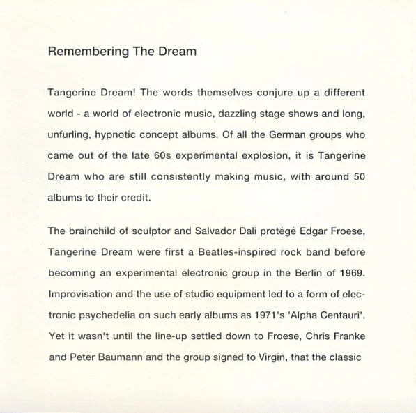 Tangerine Dream - Hyperborea (CD, Album, RE, RM) - Image 4