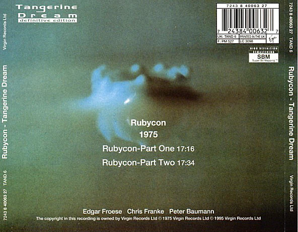 Tangerine Dream - Rubycon (CD, Album, RE, RM) - Image 2