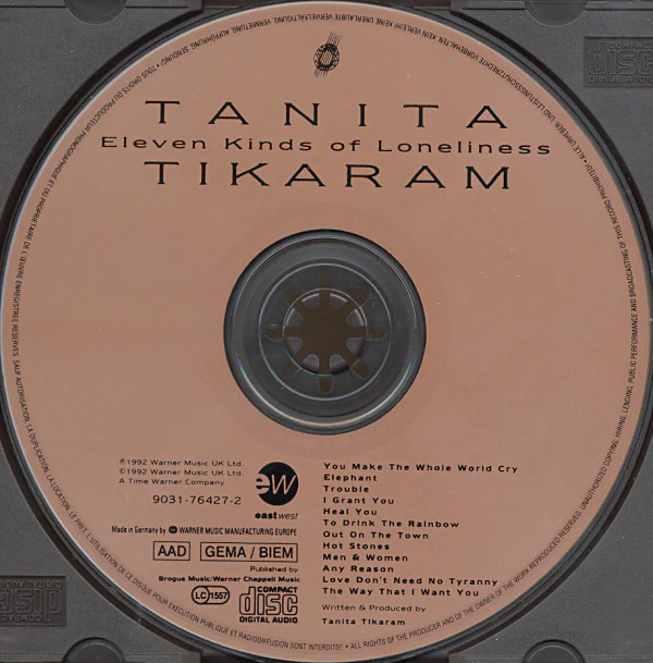 Tanita Tikaram - Eleven Kinds Of Loneliness (CD, Album) - Image 3