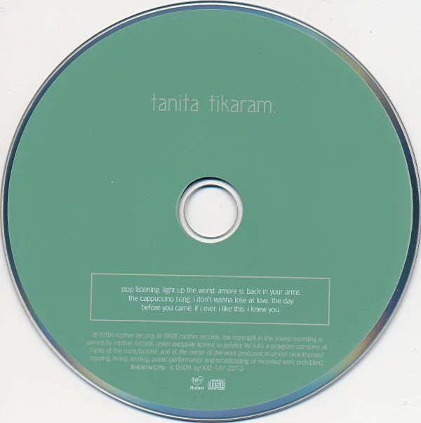 Tanita Tikaram - The Cappuccino Songs (CD, Album) - Image 3